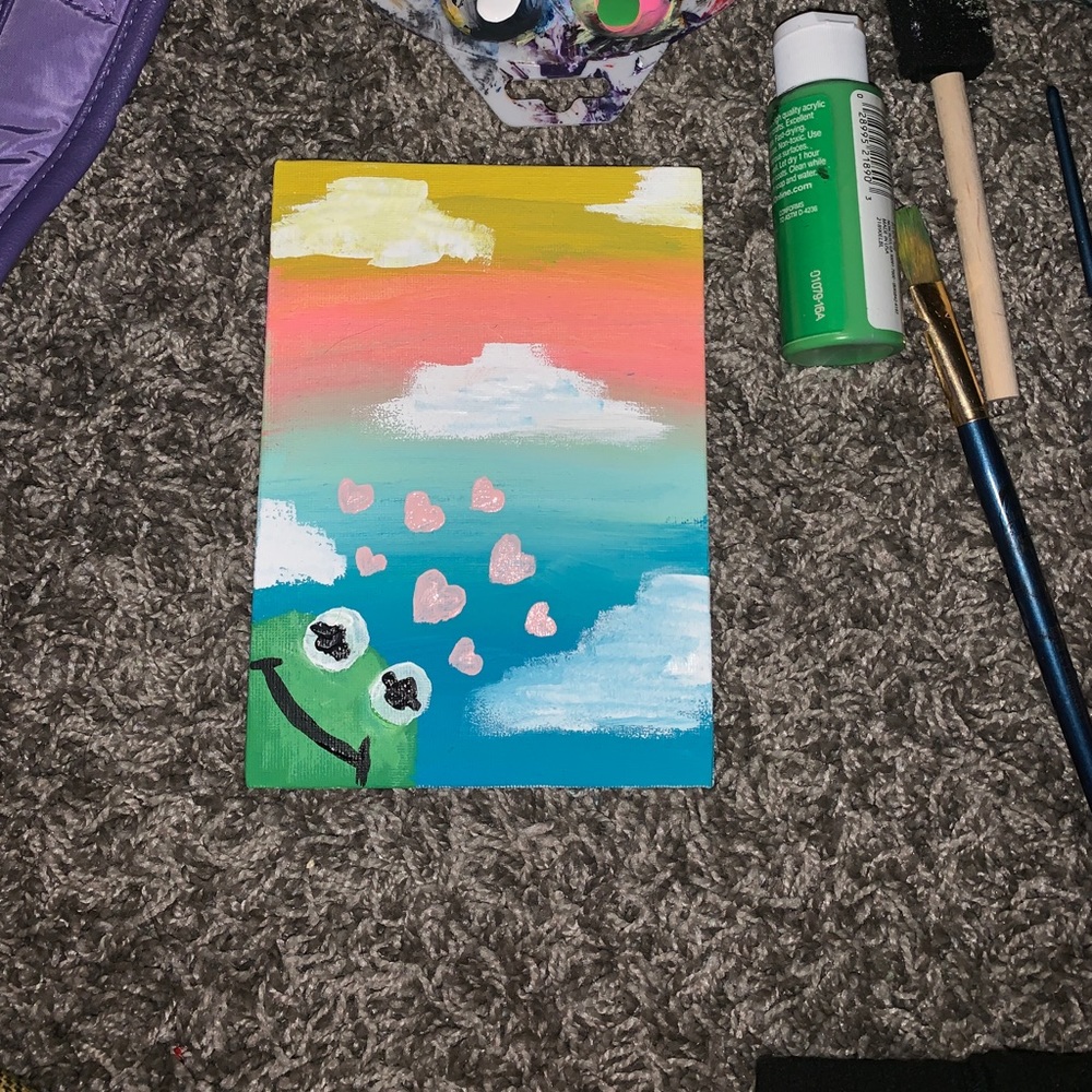 Kermit painting